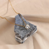 Collar de Oro Kyla Solitaire