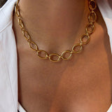 Collar de Cadena Gruesa de Oro Cielle