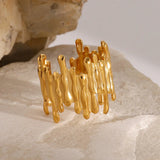 Anillo Abstracto Dorado Zoella