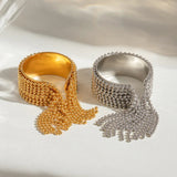 Anillo de Borlas Doradas Krystelle