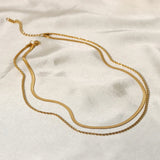 Collar de Cadena de Oro en Capas Hailey