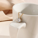 Collar de Oro Kyla Solitaire