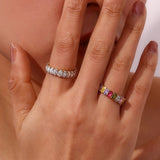 Anillo de Simulante de Diamante Antoinette en Oro