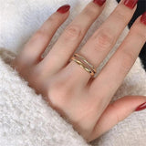Anillo de Oro en Capas Olivia