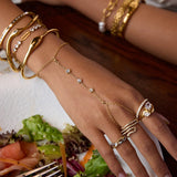 Anillo de Oro en Forma de Gota de Diamante Soletta