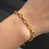 Pulsera Addison de Dos Tonos en Oro