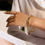 Pulsera de Diamantes Apilados Quinley