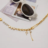 Collar de Perlas Diamante Zeraphine en Oro