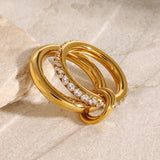 Anillo de Diamantes Apilados Alison