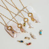 Collar de Perlas con Piedra de Nacimiento Caitlin