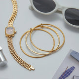 Pulsera de Diamantes Apilados Quinley
