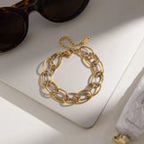 Pulsera Multi Enlace Bicolor Ramona