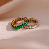 Anillo de Simulante de Diamante Antoinette en Oro