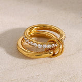 Anillo de Diamantes Apilados Alison