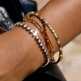 Pulsera de Tenis Corte Ovalado Avaria