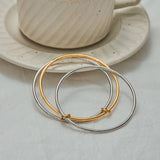 Pulsera Apilada de Dos Tonos Romina
