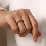 Anillo de Perlas de Agua Dulce Vivienne