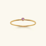 Anillo Apilable de Piedra de Nacimiento Amelia