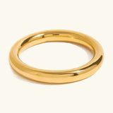 Brazalete de Oro Liso Lina