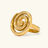 Anillo Espiral de Oro Christy