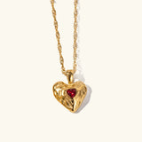 Collar de Corazón de Oro Vesper