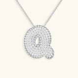 Collar de Diamante Inicial Burbuja