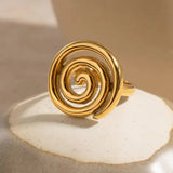 Anillo Espiral de Oro Christy