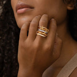 Anillo de Diamante Apilado Blaise
