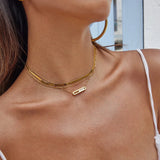 Colgante de Oro Esculpido Abby