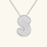 Collar de Diamante Inicial Burbuja