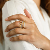 Anillo de Diamante Apilado Blaise