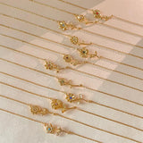 Collar de Oro con Flor de Nacimiento Maribelle