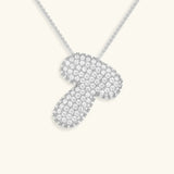Collar de Diamante Inicial Burbuja