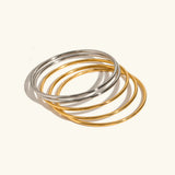 Conjunto de Pulseras Doradas Shannon