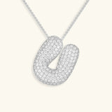 Collar de Diamante Inicial Burbuja