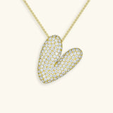 Collar de Diamante Inicial Burbuja