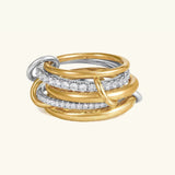 Anillo de Diamantes Apilados Vera