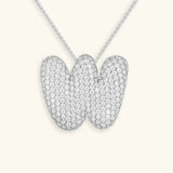Collar de Diamante Inicial Burbuja