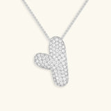 Collar de Diamante Inicial Burbuja