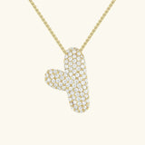 Collar de Diamante Inicial Burbuja