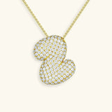 Collar de Diamante Inicial Burbuja