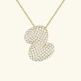 Collar de Diamante Inicial Burbuja