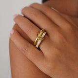 Anillo de Diamantes Apilados Alison