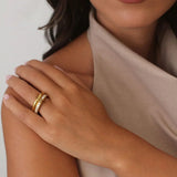 Anillo de Diamantes Apilados Alison
