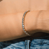 BRAZALETE DE TENIS DORADO