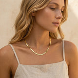 Collar Elysian Gold Herringbone
