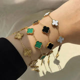 PAQUETE DE SEIS PULSERAS DE TREBOL