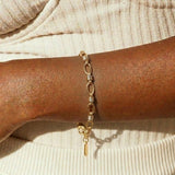 Pulsera Addison de Dos Tonos en Oro