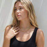 Collar de Cadena de Oro en Capas Hailey