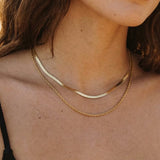 Collar de Cadena de Oro en Capas Hailey